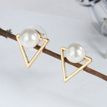 Load image into Gallery viewer, New Gold Color Metal Pearl Drop Earrings Fashion Simulated