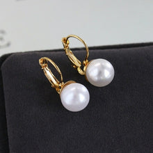 Load image into Gallery viewer, New Gold Color Metal Pearl Drop Earrings Fashion Simulated