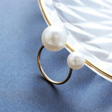Load image into Gallery viewer, New Gold Color Metal Pearl Drop Earrings Fashion Simulated