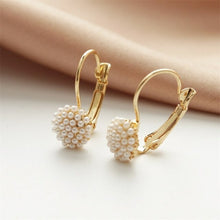 Load image into Gallery viewer, New Gold Color Metal Pearl Drop Earrings Fashion Simulated