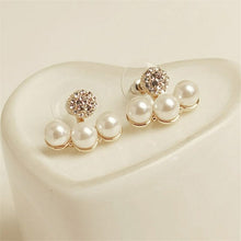 Load image into Gallery viewer, New Gold Color Metal Pearl Drop Earrings Fashion Simulated