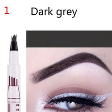Load image into Gallery viewer, Waterproof Eyebrow Pen Long Lasting Fork Tip Eyebrow Tattoo Pencil