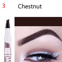 Load image into Gallery viewer, Waterproof Eyebrow Pen Long Lasting Fork Tip Eyebrow Tattoo Pencil