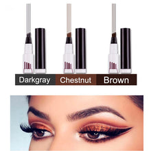 Load image into Gallery viewer, Waterproof Eyebrow Pen Long Lasting Fork Tip Eyebrow Tattoo Pencil