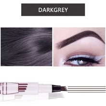 Load image into Gallery viewer, Waterproof Eyebrow Pen Long Lasting Fork Tip Eyebrow Tattoo Pencil