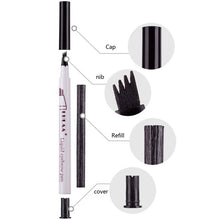 Load image into Gallery viewer, Waterproof Eyebrow Pen Long Lasting Fork Tip Eyebrow Tattoo Pencil