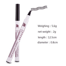 Load image into Gallery viewer, Waterproof Eyebrow Pen Long Lasting Fork Tip Eyebrow Tattoo Pencil