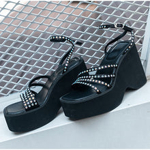 Load image into Gallery viewer, Wedge Women Sandals 2022 New Female Pu Leather Fashion Platform Shoes