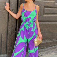 Load image into Gallery viewer, Jumpsuit Sexy Strap Sleeveless Design Suspender Leaf