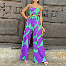 Load image into Gallery viewer, Jumpsuit Sexy Strap Sleeveless Design Suspender Leaf