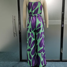 Load image into Gallery viewer, Jumpsuit Sexy Strap Sleeveless Design Suspender Leaf