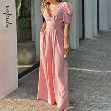 Load image into Gallery viewer, Jumpsuit Summer Sexy Elegant V-neck Backless