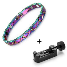 Load image into Gallery viewer, Fashion Mixing Color Stainless Steel Bracelet Magnetic Therapy