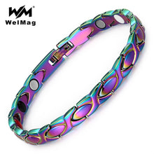 Load image into Gallery viewer, Fashion Mixing Color Stainless Steel Bracelet Magnetic Therapy