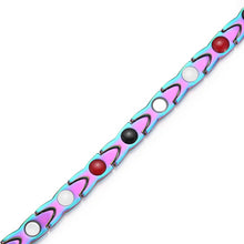 Load image into Gallery viewer, Fashion Mixing Color Stainless Steel Bracelet Magnetic Therapy