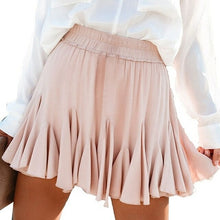 Load image into Gallery viewer, White Black Chiffon Summer Shorts Skirt Elegant Women Fashion