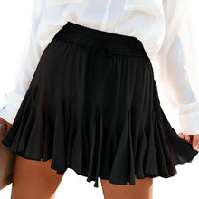 Load image into Gallery viewer, White Black Chiffon Summer Shorts Skirt Elegant Women Fashion