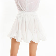 Load image into Gallery viewer, White Black Chiffon Summer Shorts Skirt Elegant Women Fashion
