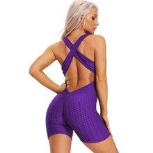 Load image into Gallery viewer, White Black Color Hot Sale New Folding Push Up Fitness Rompers Womens