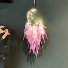 Load image into Gallery viewer, White Dream Catcher Moon Dreamcatcher Kpop Charms Kids Angel Dreams