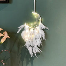 Load image into Gallery viewer, White Dream Catcher Moon Dreamcatcher Kpop Charms Kids Angel Dreams