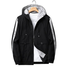Load image into Gallery viewer, Windbreaker Jacket Hoody Men's Fashion Bomber Jacket Thin Slim Outwear