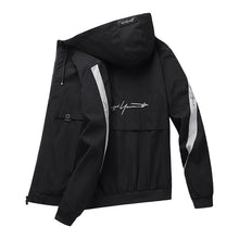 Load image into Gallery viewer, Windbreaker Jacket Hoody Men's Fashion Bomber Jacket Thin Slim Outwear