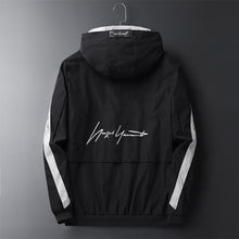 Load image into Gallery viewer, Windbreaker Jacket Hoody Men's Fashion Bomber Jacket Thin Slim Outwear