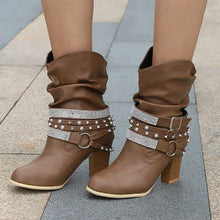 Load image into Gallery viewer, Winter Boots Lady Shoes Crystal  Luxury