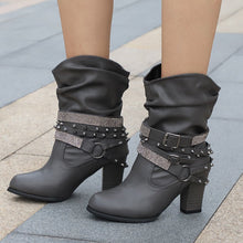 Load image into Gallery viewer, Winter Boots Lady Shoes Crystal  Luxury