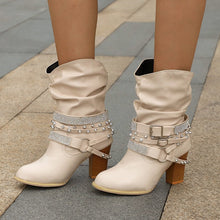 Load image into Gallery viewer, Winter Boots Lady Shoes Crystal  Luxury