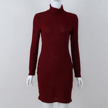 Load image into Gallery viewer, Winter Dress Knitted Sweater Dress Women Plus Size  Fashion Pencil