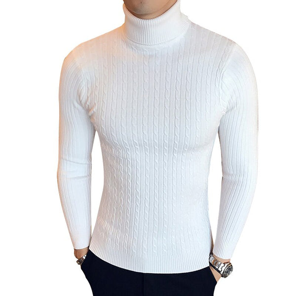 Thick Warm Sweater Men Turtleneck