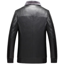 Load image into Gallery viewer, Winter Jacket Men Pop Thicken Flocking Leather Jacket Fashion