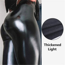 Load image into Gallery viewer, Winter Leather Leggings Women Sexy Night Club Hip Lifting Casual High