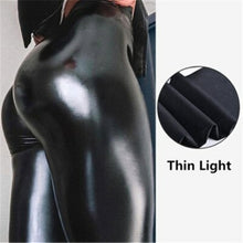 Load image into Gallery viewer, Winter Leather Leggings Women Sexy Night Club Hip Lifting Casual High