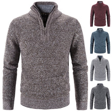 Load image into Gallery viewer, Men's Fleece Thicker Sweater Half Zipper Turtleneck Warm