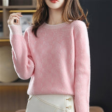 Load image into Gallery viewer, Wool Sweater Women  thickened O Neck