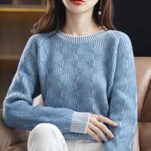 Load image into Gallery viewer, Wool Sweater Women  thickened O Neck