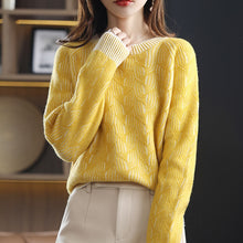 Load image into Gallery viewer, Wool Sweater Women  thickened O Neck