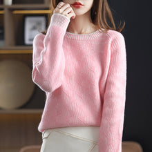 Load image into Gallery viewer, Wool Sweater Women  thickened O Neck