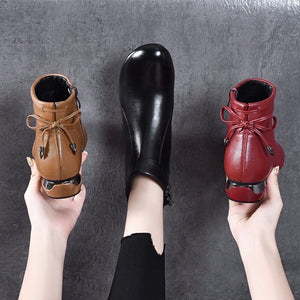 Winter Platform Boots Fashion Designer Ankle Low