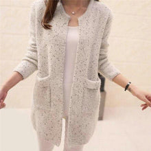 Load image into Gallery viewer, Winter Warm Fashion Women Solid Color Pockets Knitted Sweater Tunic - Sophornlilly