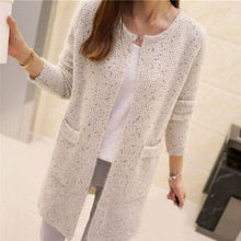 Load image into Gallery viewer, Winter Warm Fashion Women Solid Color Pockets Knitted Sweater Tunic - Sophornlilly