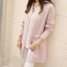 Load image into Gallery viewer, Winter Warm Fashion Women Solid Color Pockets Knitted Sweater Tunic - Sophornlilly