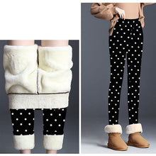 Load image into Gallery viewer, Winter Warm Legging Women Christmas Print Velvet Thickened Leggings