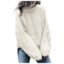 Load image into Gallery viewer, Winter Women Fashion Sweater Female Solid Color Round Neck Pullover