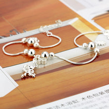 Load image into Gallery viewer, Sterling Silver Mickey Pendant Anklet