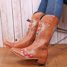 Load image into Gallery viewer, Woman Boots Vintage Casual Women Boot Fashion Punk Style New Cowboy