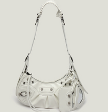 Load image into Gallery viewer, Denim Diamond Riveted Shoulder Messenger Bag Half Moon
